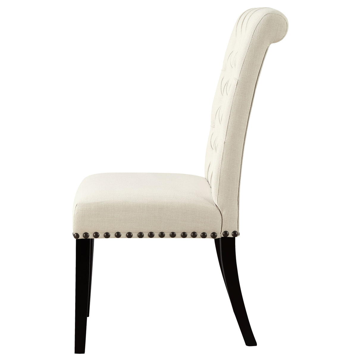 Alana Fabric Upholstered Dining Side Chair Beige (Set of 2) - Home Elegance USA