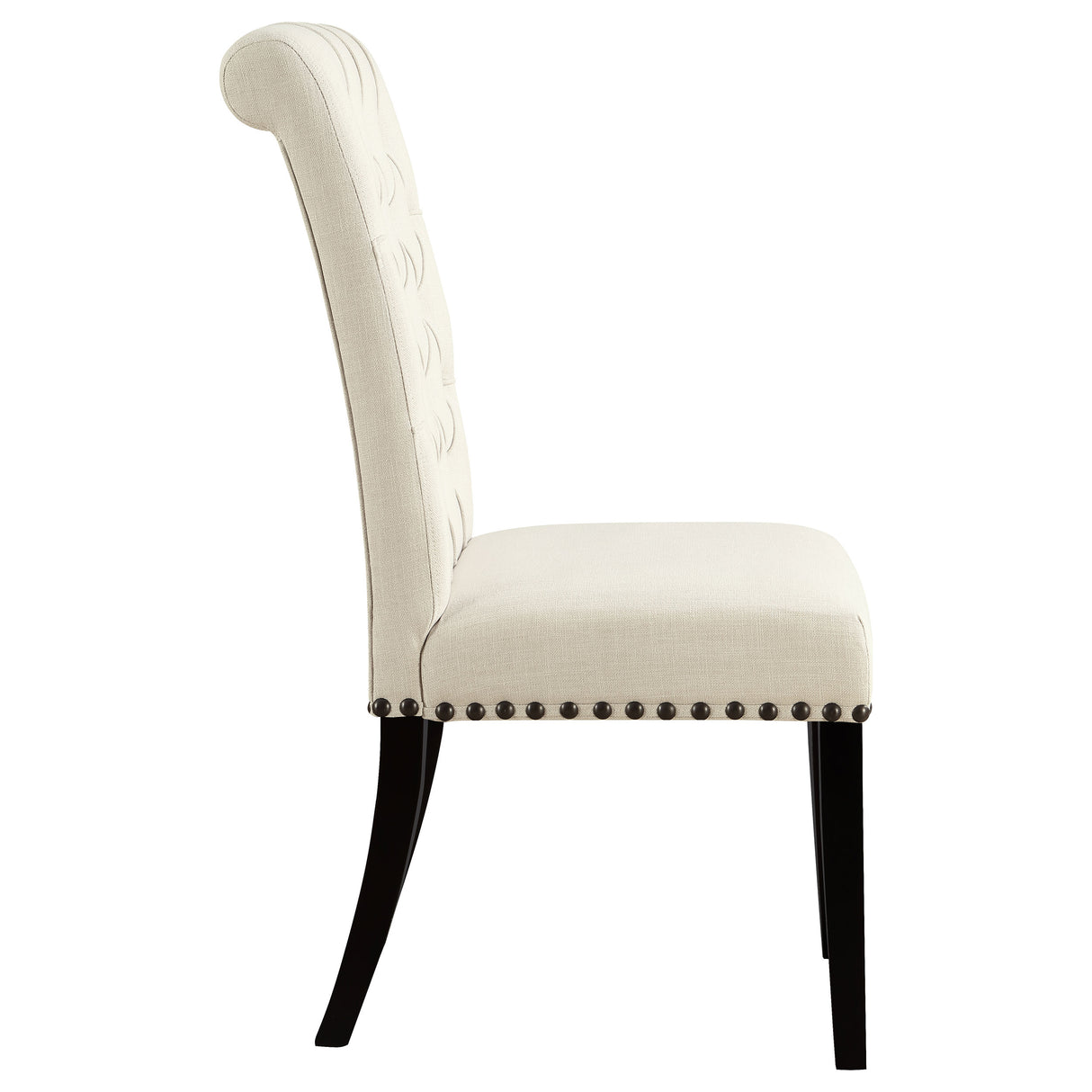 Alana Fabric Upholstered Dining Side Chair Beige (Set of 2) - Home Elegance USA