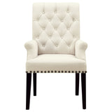 Alana Tufted Back Upholstered Arm Chair Beige | Coaster - 190163 - Home Elegance USA - 3