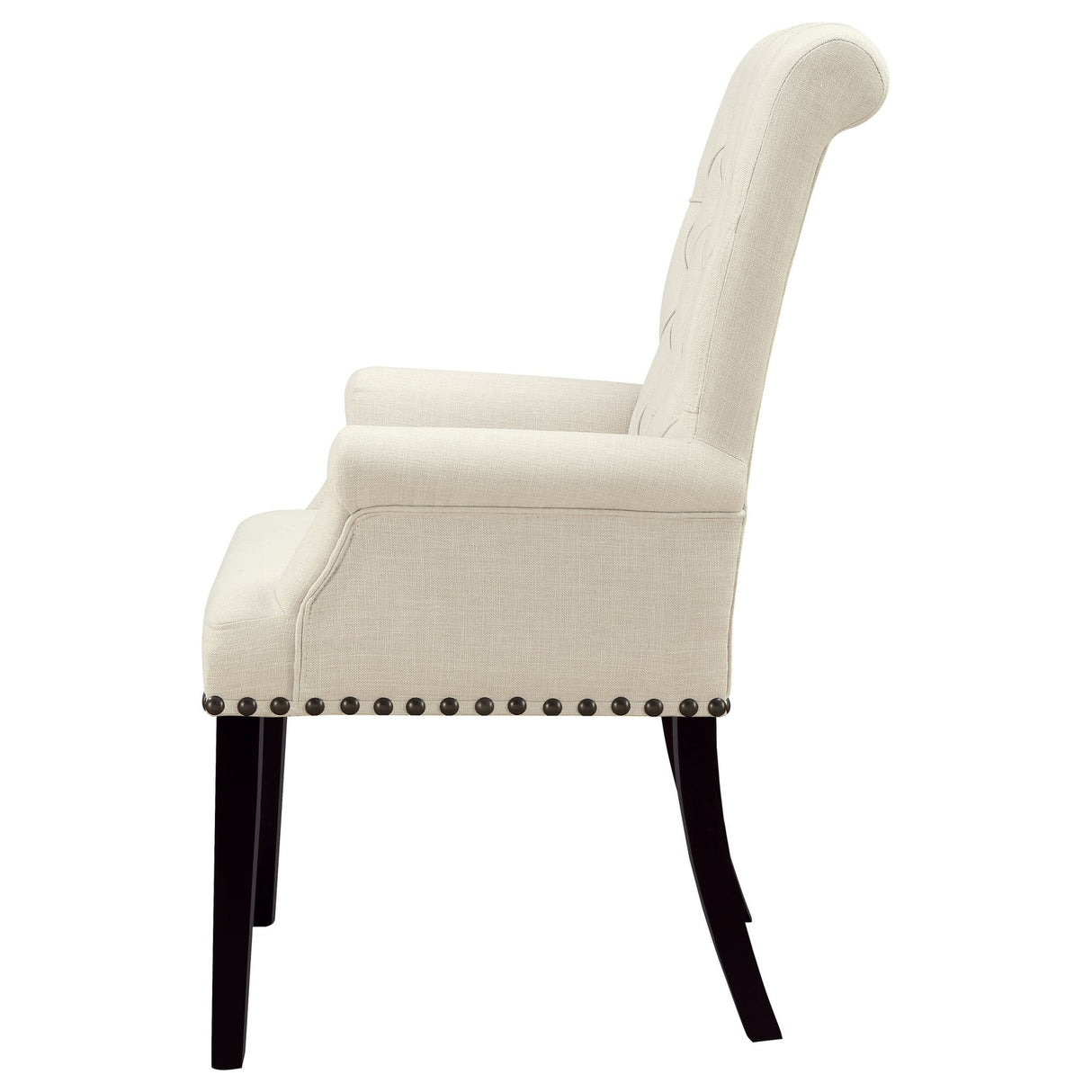 Alana Tufted Back Upholstered Arm Chair Beige | Coaster - 190163 - Home Elegance USA - 5