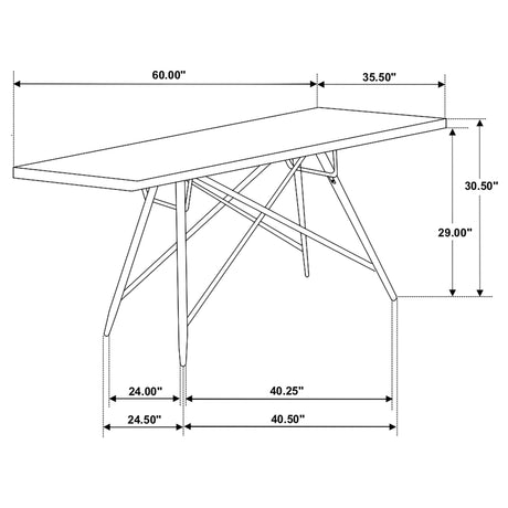 Gabrielle 5 - piece Marble Top Rectangular Dining Table Set White and Grey - 190361 - S5 - image - 11