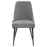 Alan Fabric Upholstered Dining Side Chair Grey (Set of 2)