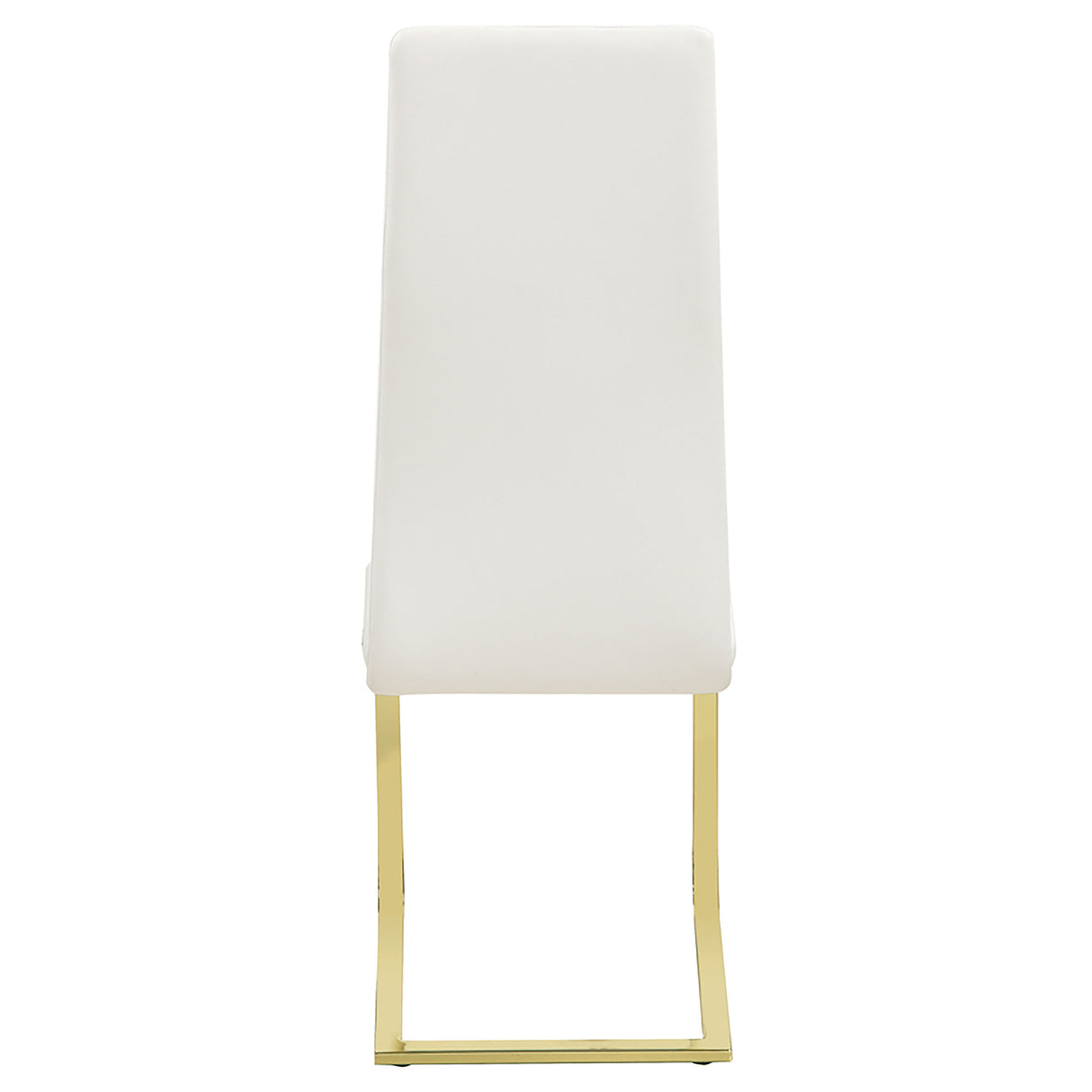 Side Chair - Montclair Side Chairs White and Rustic Brass (Set of 4)