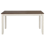 Fortress 7 - piece Dining Set Chestnut and Vintage White | Coaster | Home Elegance USA