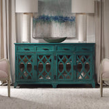 Oksana Wooden Credenza - Green by Uttermost - View 2