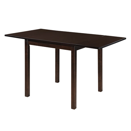 Dining Table - Kelso Rectangular Dining Table with Drop Leaf Cappuccino