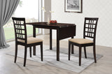 Dining Table - Kelso Rectangular Dining Table with Drop Leaf Cappuccino