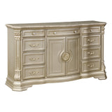 Antoinetta Dresser Marble Top with 9-Drawer in Champagne Finish – Homelegance 1919NC-5