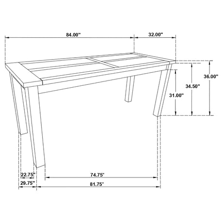 Counter Height Dining Table - Coleman Counter Height Table Rustic Golden Brown