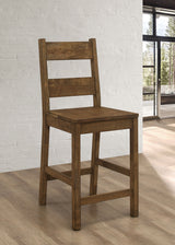 Counter Stool - Coleman Counter Height Stools Rustic Golden Brown (Set of 2)