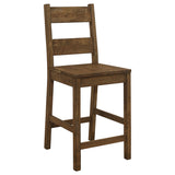 Counter Stool - Coleman Counter Height Stools Rustic Golden Brown (Set of 2)