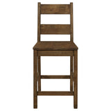 Counter Stool - Coleman Counter Height Stools Rustic Golden Brown (Set of 2)