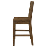 Counter Stool - Coleman Counter Height Stools Rustic Golden Brown (Set of 2)