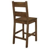 Counter Stool - Coleman Counter Height Stools Rustic Golden Brown (Set of 2)