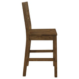 Counter Stool - Coleman Counter Height Stools Rustic Golden Brown (Set of 2)