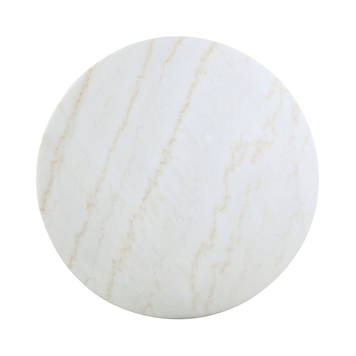 Dining Table - Kella Round Marble Top Dining Table White and Gold