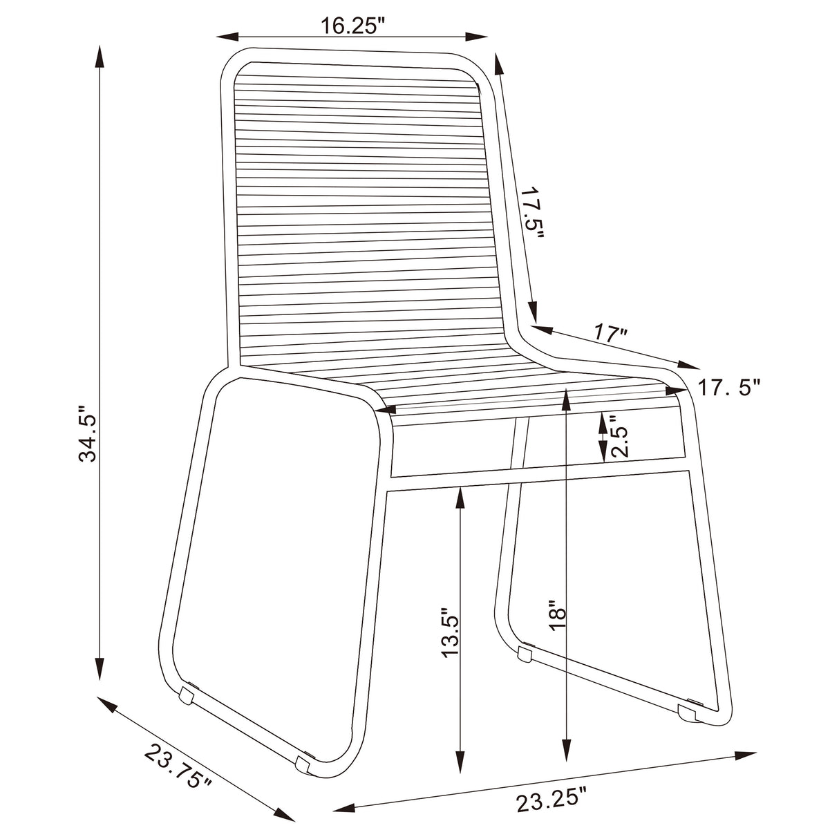 Side Chair - Jerome Upholstered Stackable Side Chairs (Set of 2)