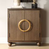 Mayenne 2 Door Wood Cabinet Oak - Dark Brown by Uttermost - View 2