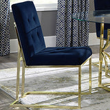 Side Chair - Cisco Tufted Back Side Chairs Ink Blue (Set of 2)