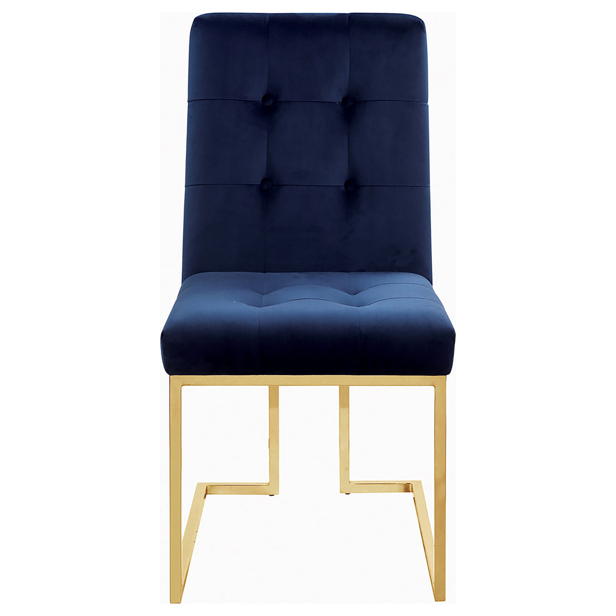 Side Chair - Cisco Tufted Back Side Chairs Ink Blue (Set of 2)