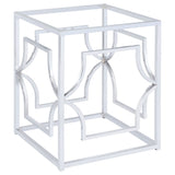 Starlight Square Metal Dining Table Base Chrome - Home Elegance USA