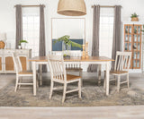 Kirby 5 - piece Dining Set Natural and Rustic Off White | Coaster | Home Elegance USA