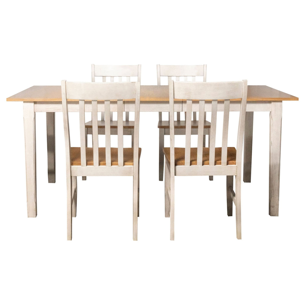 Kirby 5 - piece Dining Set Natural and Rustic Off White | Coaster | Home Elegance USA