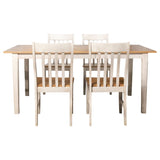 Kirby 5 - piece Dining Set Natural and Rustic Off White | Coaster | Home Elegance USA