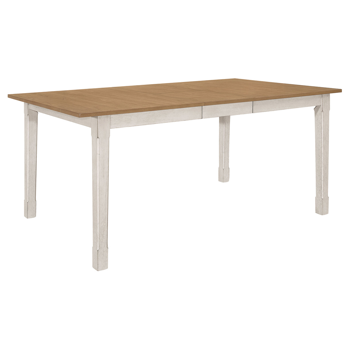 Dining Table - Kirby Rectangular Dining Table with Butterfly Leaf Natural and Rustic Off White