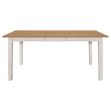 Dining Table - Kirby Rectangular Dining Table with Butterfly Leaf Natural and Rustic Off White