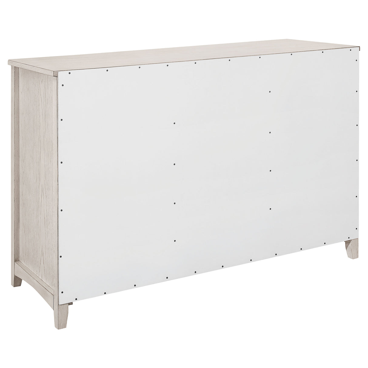 Sideboard - Kirby 3-drawer Rectangular Server with Adjustable Shelves Natural and Rustic Off White