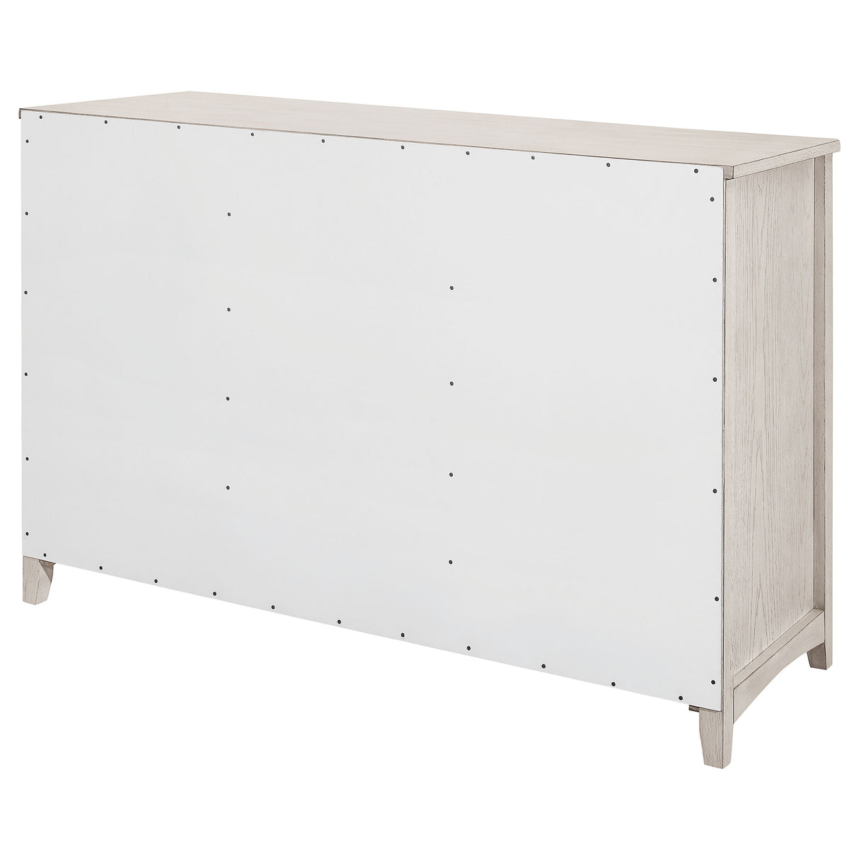 Sideboard - Kirby 3-drawer Rectangular Server with Adjustable Shelves Natural and Rustic Off White