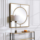 Stanford Square Mirror - Gold by Uttermost - View 3