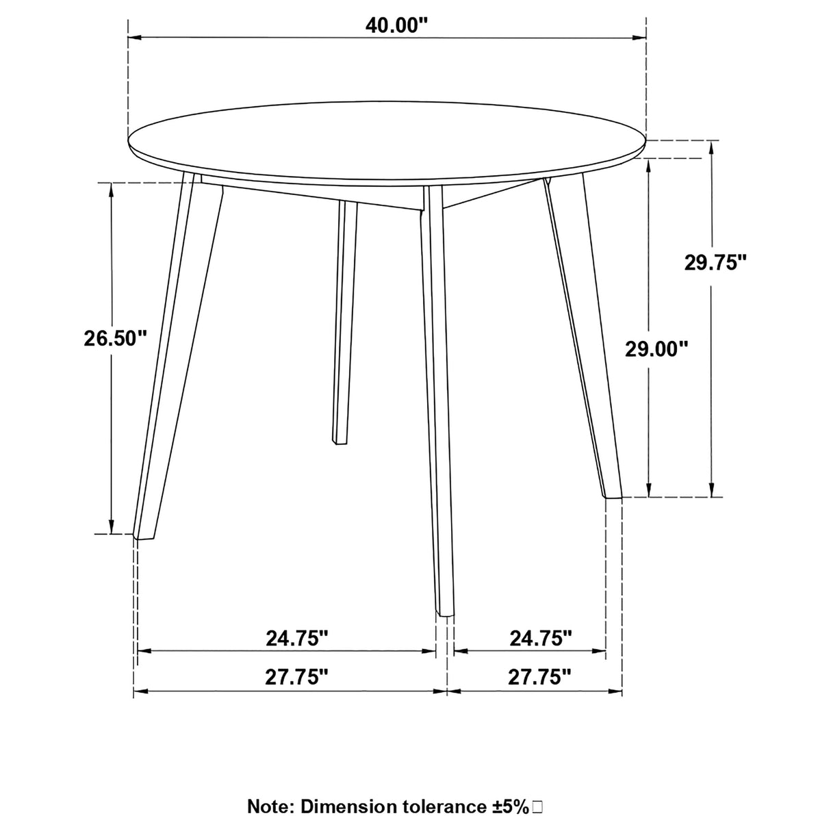 Round Dining Table - Breckenridge Round Dining Table Matte White and Natural Oak