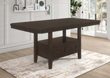 Counter Height Dining Table - Prentiss Rectangular Counter Height Table with Butterfly Leaf Cappuccino