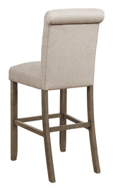 Balboa Tufted Back Bar Stools Beige and Rustic Brown (Set of 2) | Coaster | Home Elegance USA