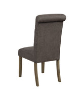 Balboa Tufted Back Side Chairs Rustic Brown and Grey (Set of 2) | Coaster | Home Elegance USA