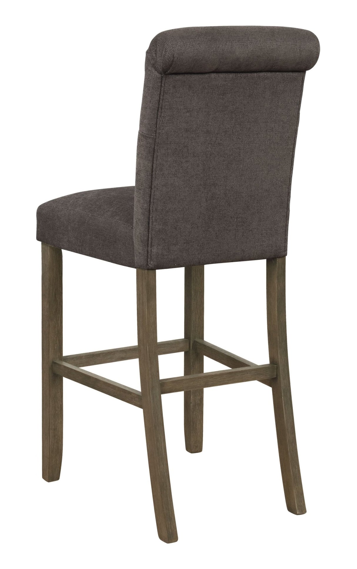 Balboa Tufted Back Bar Stools Grey and Rustic Brown (Set of 2) | Coaster | Home Elegance USA