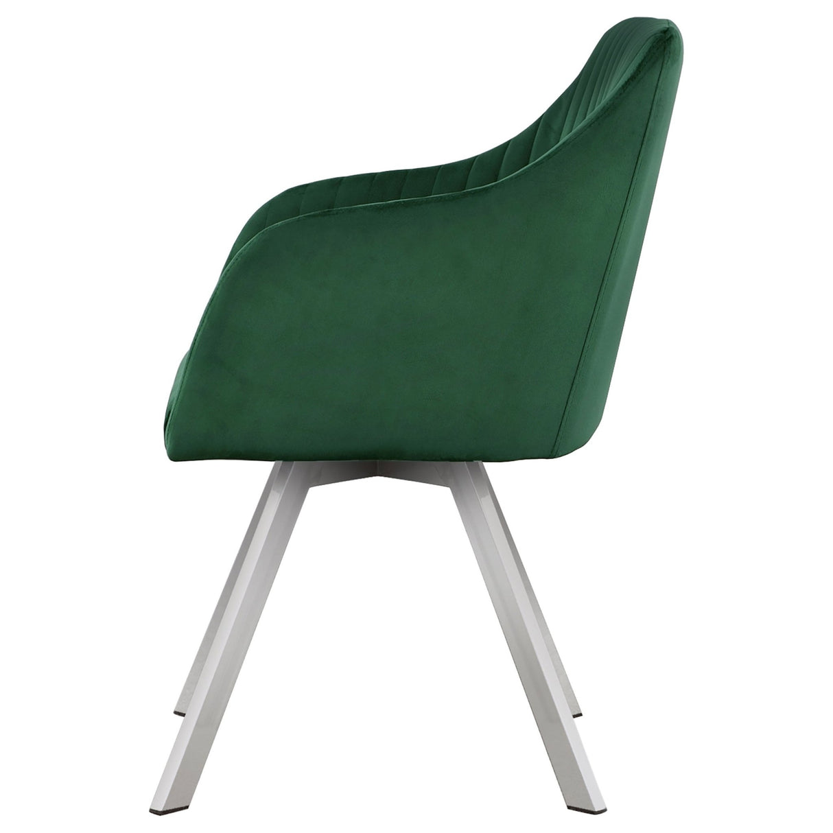 Arika Channeled Back Swivel Dining Chair Green | Coaster | Home Elegance USA