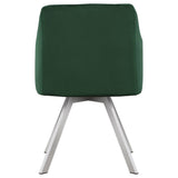 Arika Channeled Back Swivel Dining Chair Green | Coaster | Home Elegance USA