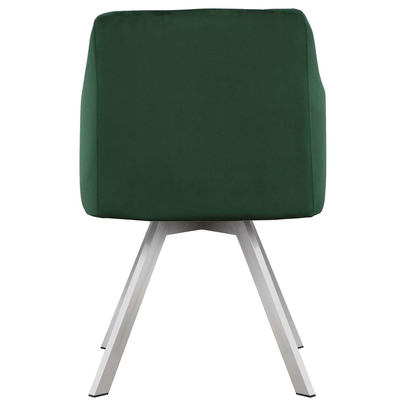 Swivel Arm Chair - Arika Channeled Back Swivel Dining Chair Green