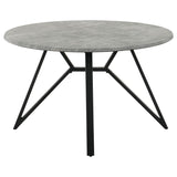 Neil 5 - piece Round Dining Set Concrete and Grey - 193801 - S5 - image - 3