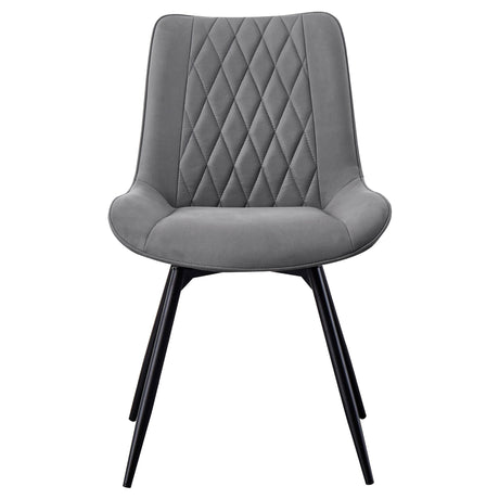 Neil 5 - piece Round Dining Set Concrete and Grey | Coaster | Home Elegance USA
