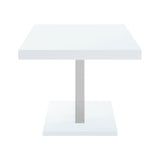 Brooklyn Rectangular Dining Table White High Gloss and Chrome | Coaster - 193811 - Home Elegance USA - 5