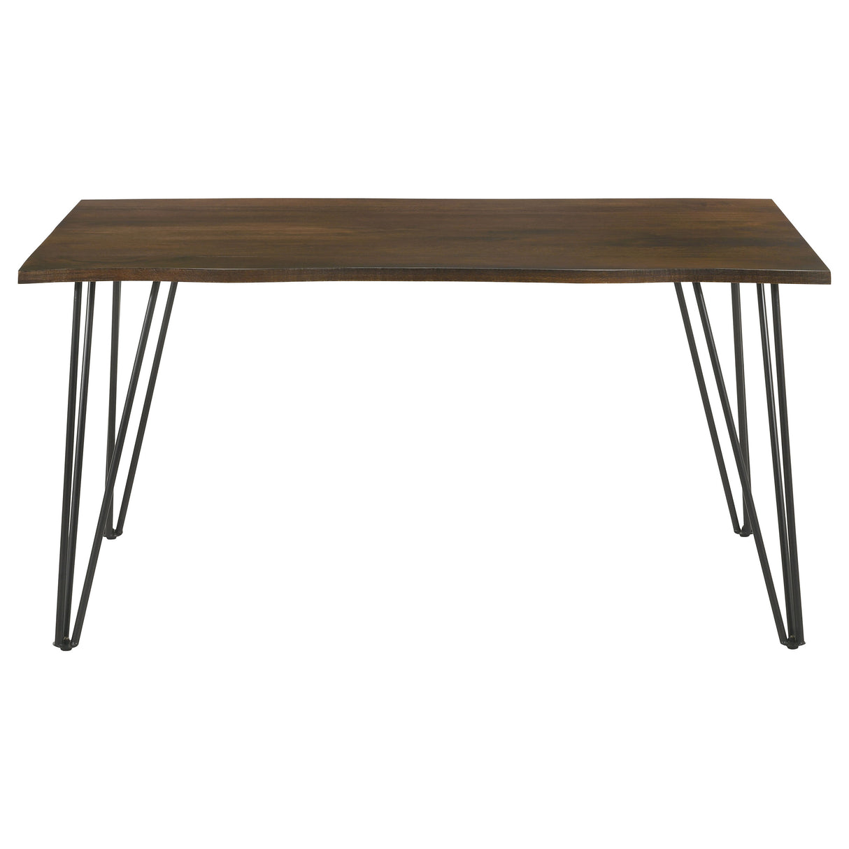 Dining Table - Topeka Live-edge Dining Table Mango Cocoa and Gunmetal