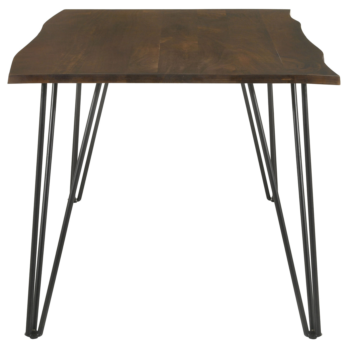 Dining Table - Topeka Live-edge Dining Table Mango Cocoa and Gunmetal