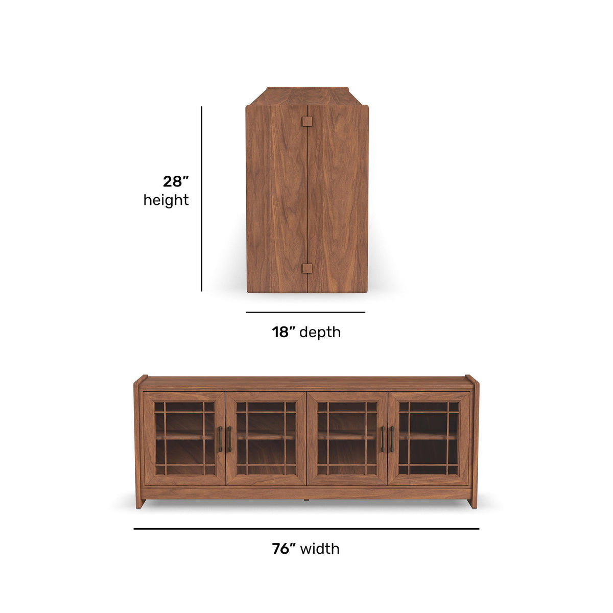 Lincoln Entertainment Base - Warm Walnut | Flexsteel