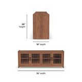 Lincoln Entertainment Base - Warm Walnut | Flexsteel