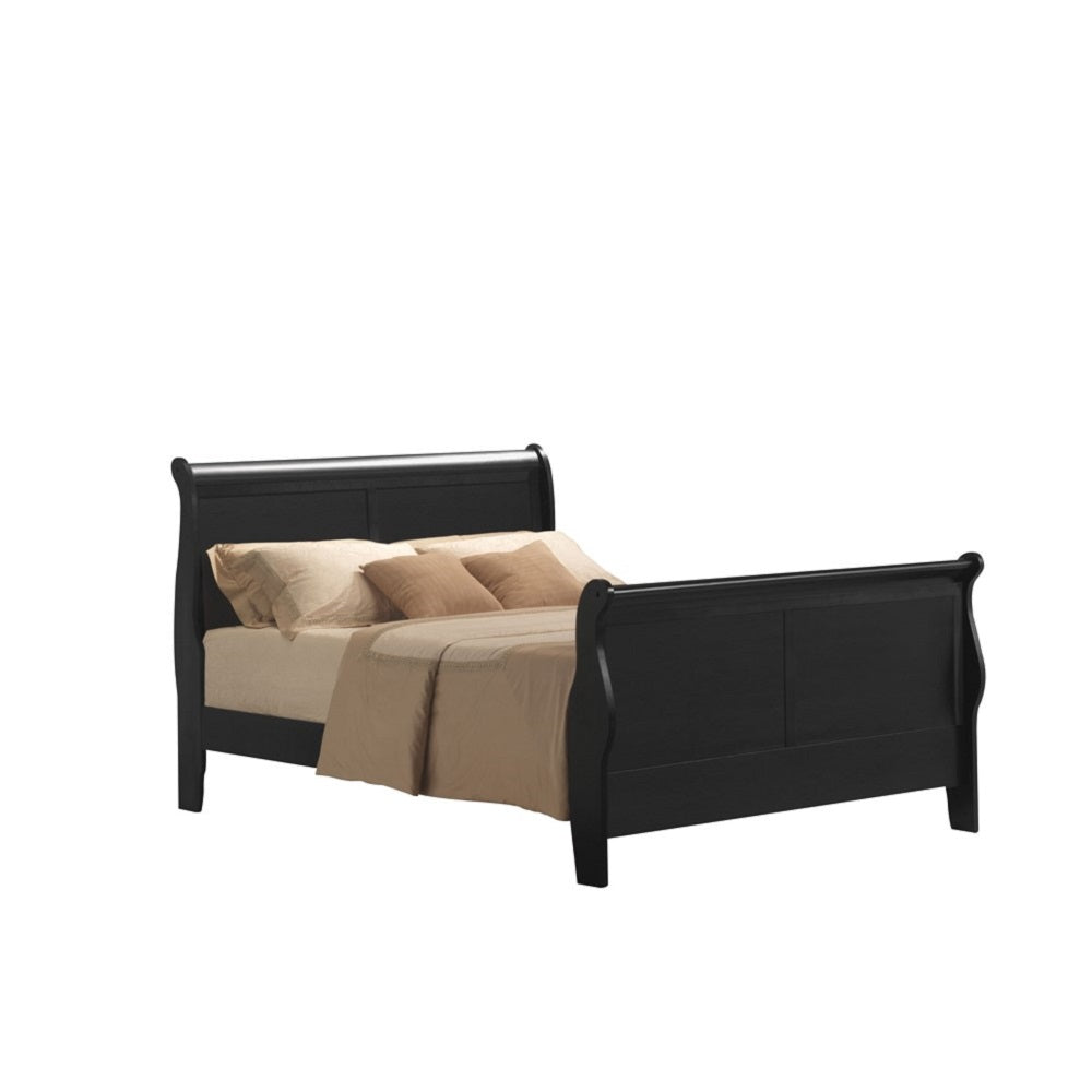 Acme - Louis Philippe III EK Bed 19497EK Black Finish