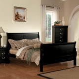 Acme - Louis Philippe III Queen Bed 19500Q Black Finish